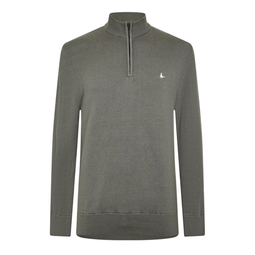 Jack Wills Mens Funnel Neck Sweater / Slate